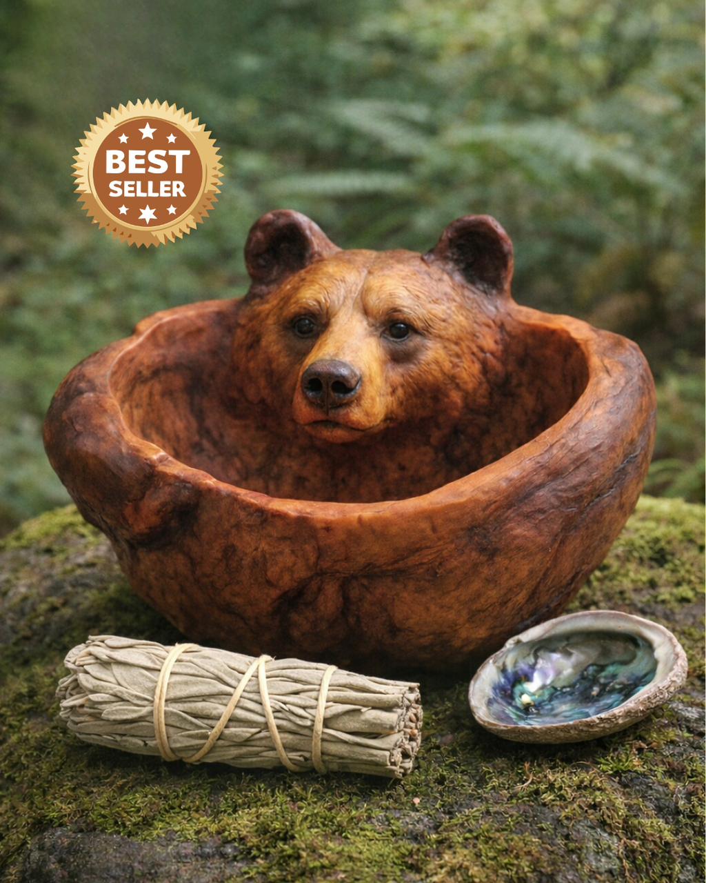 Spirit Bear Bowl | Protection, Healing & Intention Home Decor