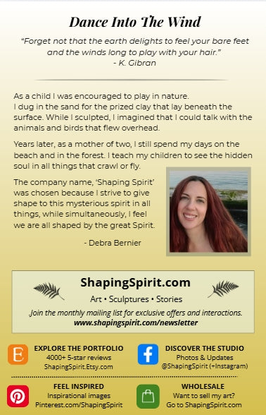 Dance Into the Wind | Nature Art Card | Inspirational Greeting Card
