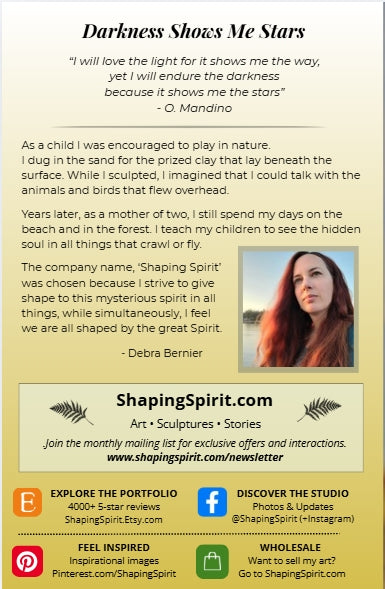 Darkness Shows Me Stars | Healing Art Card | Meaningful Greeting Card