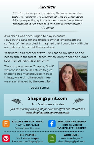 Awaken | Nature Art Card | Spiritual Greeting Card
