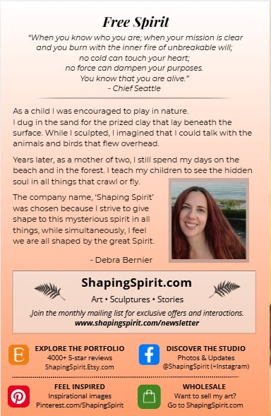 Free Spirit | Empowerment Art Card | Inspirational Greeting Card