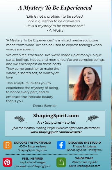A Mystery to be Experienced | Spiritual Nature Art Card | Goddess Greeting Card