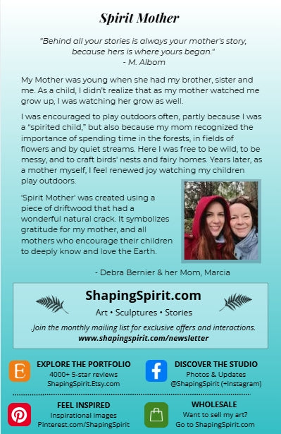 Spirit Mother - Mother Art Card - Meaningful Greeting Card