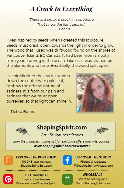 A Crack In Everything - Healing Art Card - Sacred Feminine Greeting Card