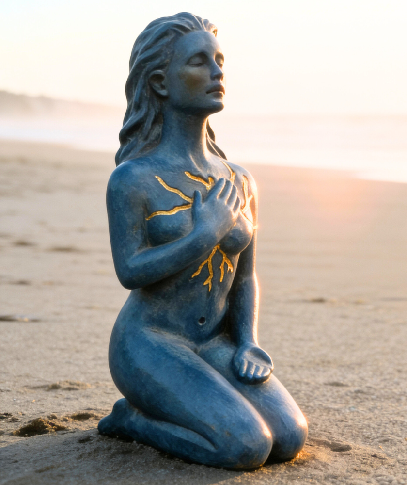 Self Love (Blue and Gold) | Healing, Compassion & Inner Strength