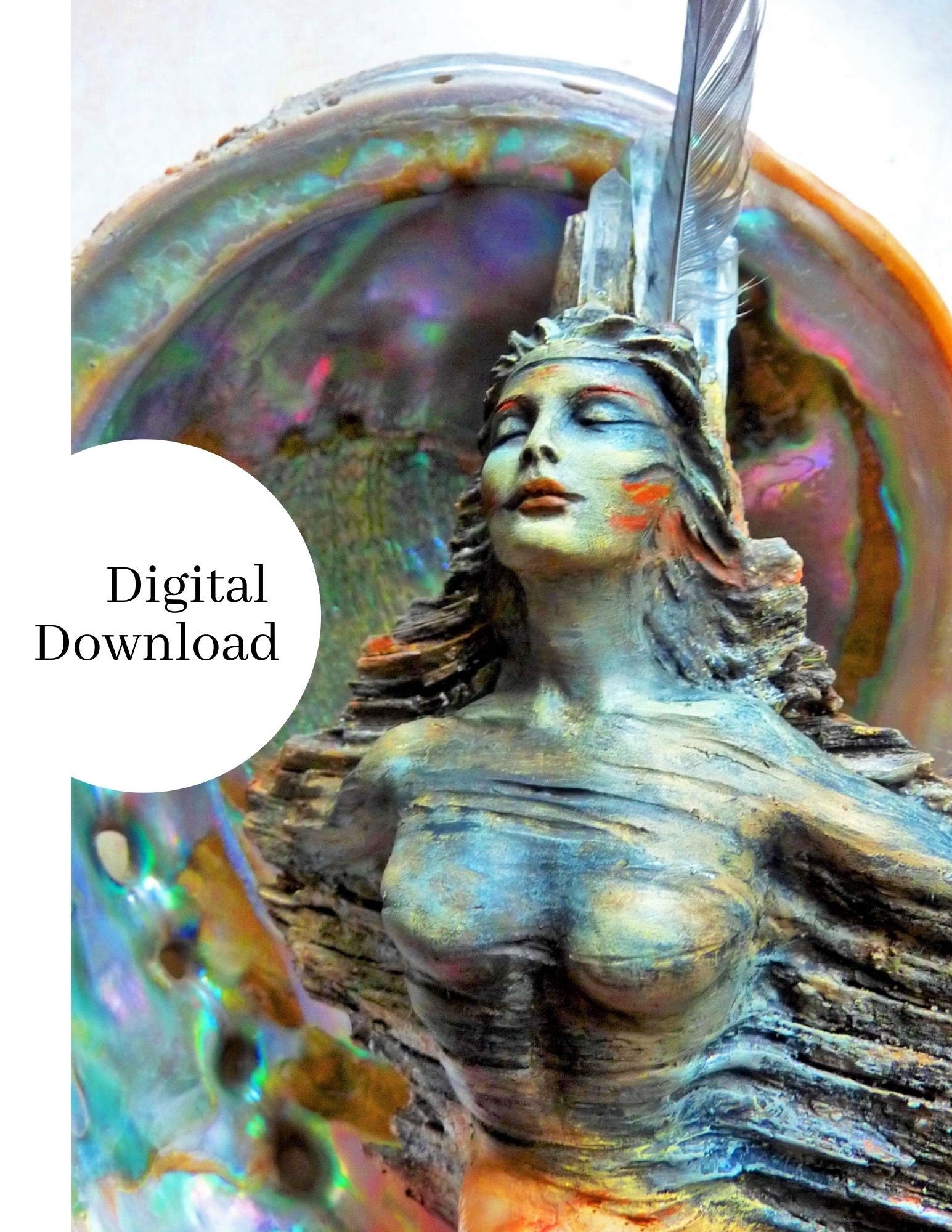 Digital download spiritual artwork printable wall art instant download by Debra Bernier