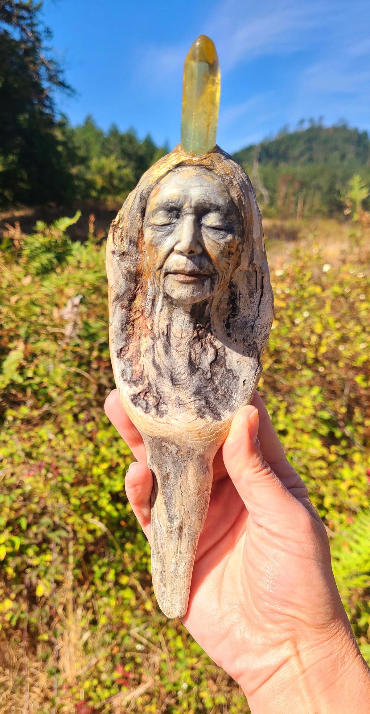 The Hidden Strength We Carry sculpture, Healing Decor