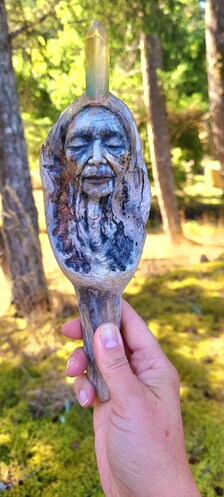 The Hidden Strength We Carry sculpture, Healing Decor