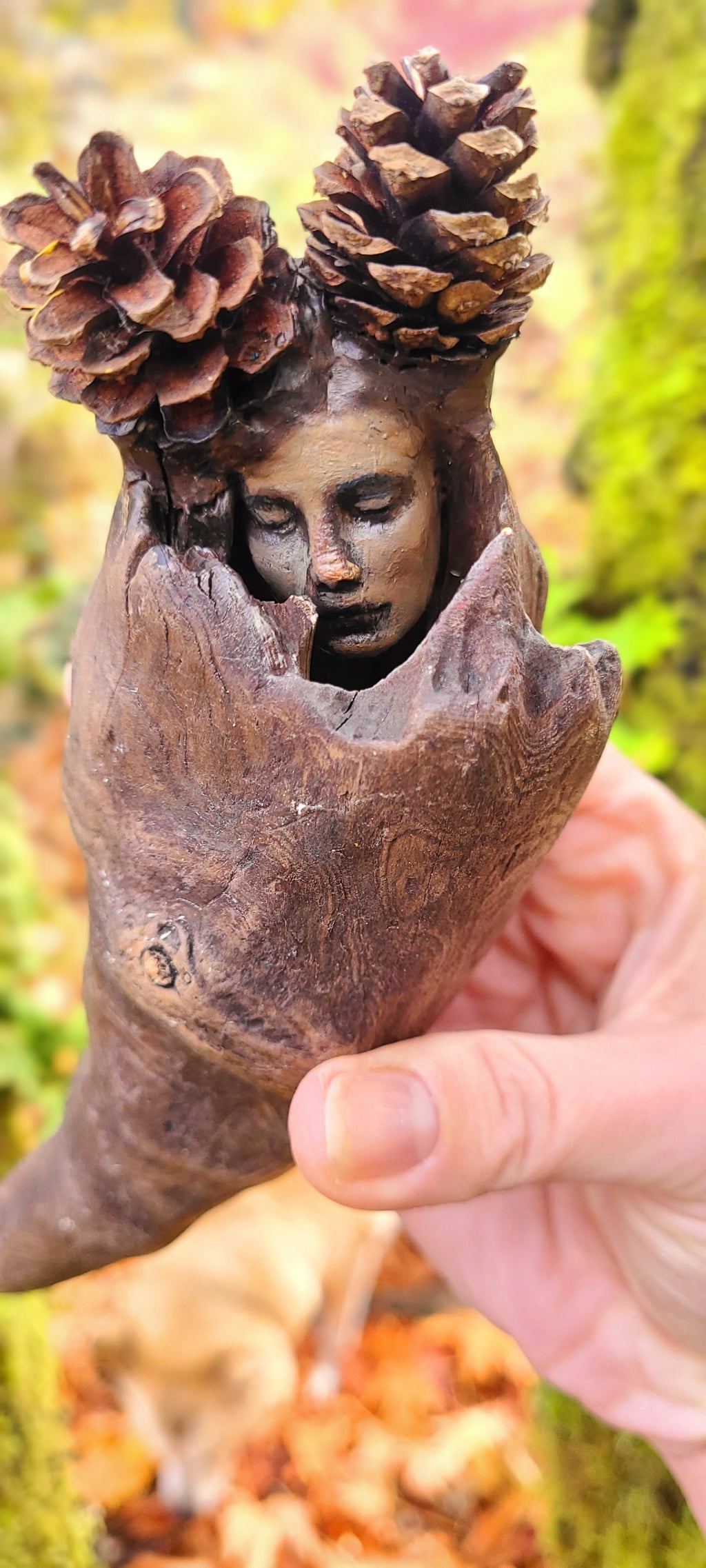 The Hidden Spirit in All Things, Pinecone Pixie, Forest Elf, By Debra Bernier, Shaping Spirit