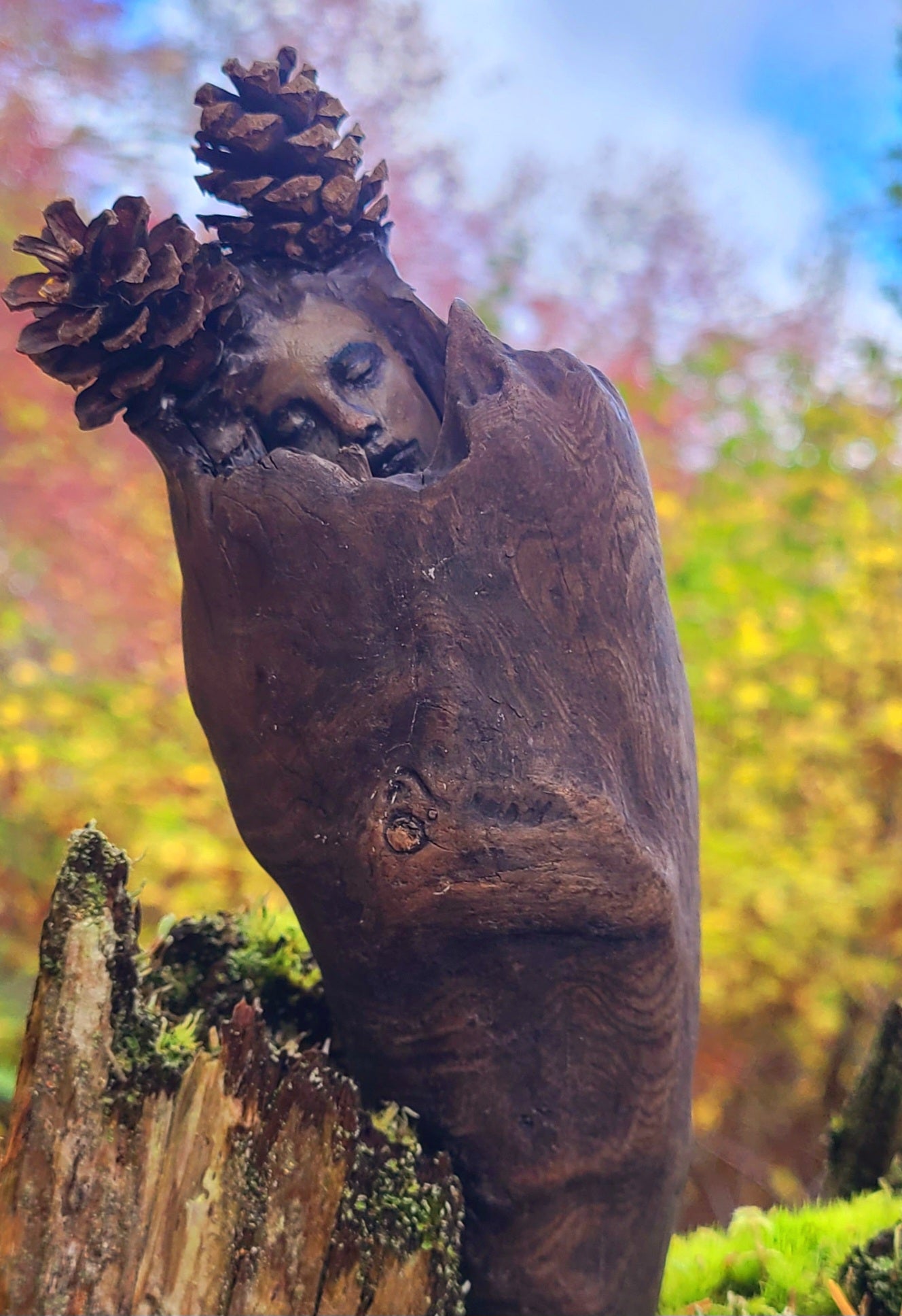 The Hidden Spirit in All Things, Pinecone Pixie, Forest Elf, By Debra Bernier, Shaping Spirit