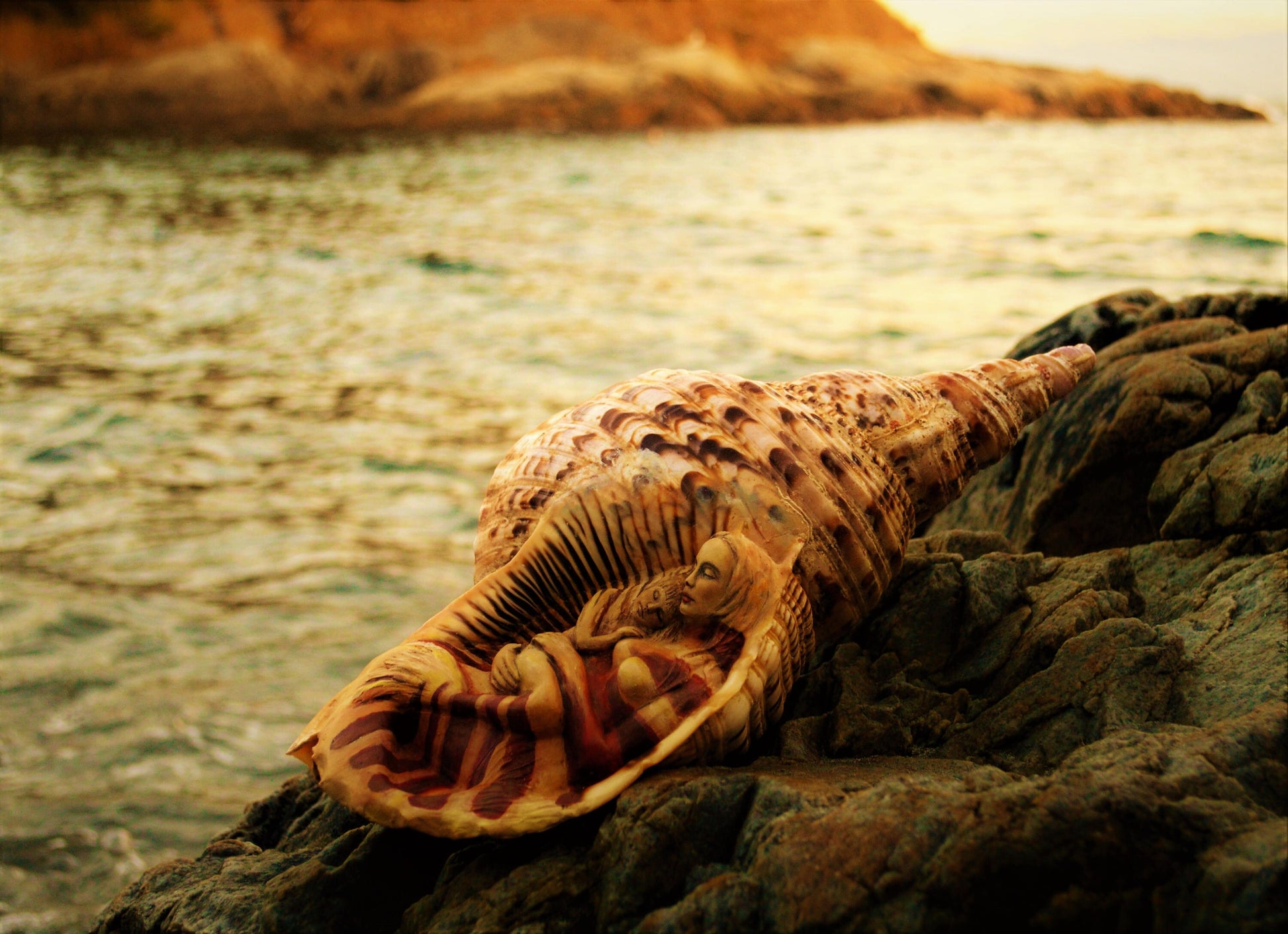 Mermaids in a Shell, By ShapingSpirit, Debra Bernier