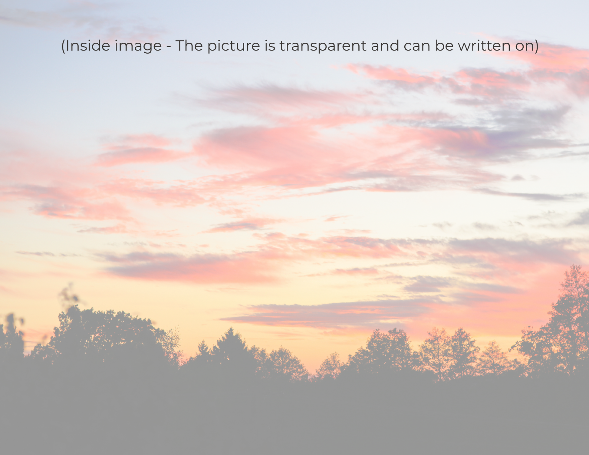 art card showing transparent artwork layer and writable interior