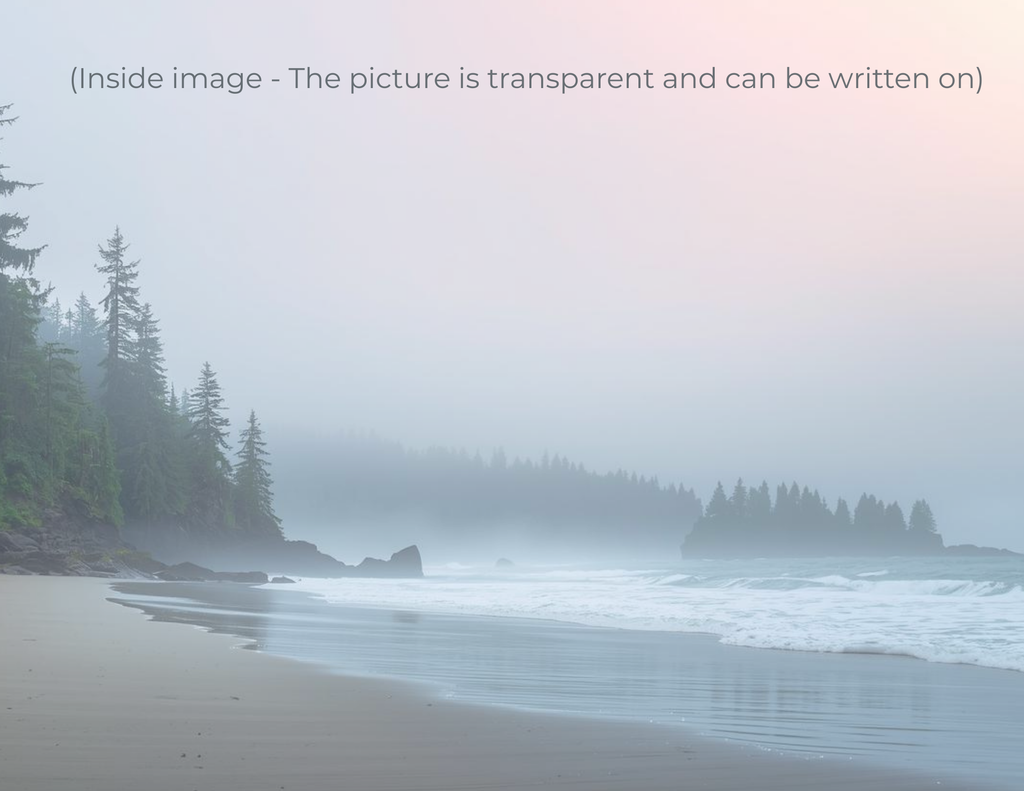 art card showing transparent artwork layer and writable interior