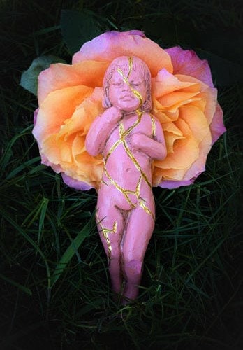 Kintsugi Child, Childhood Healing Statue By Debra Bernier, Shaping Spirit