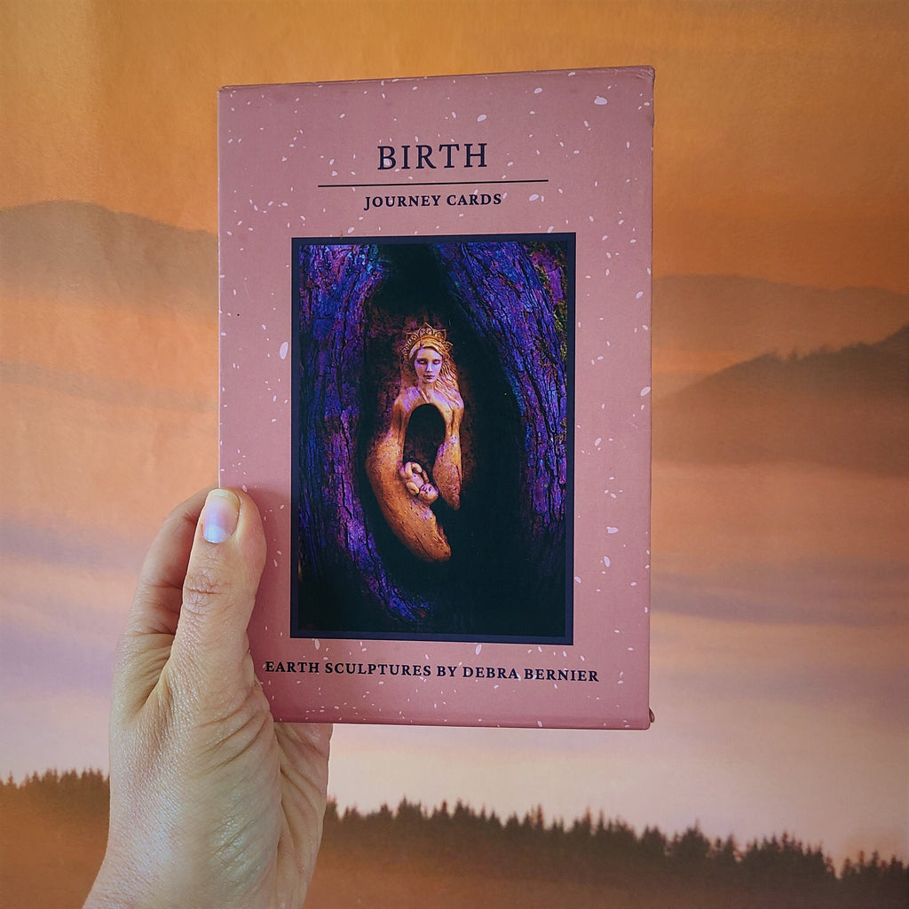Birth Journey Deck oracle card deck with guidance questions pregnancy spiritual reflection tool by Debra Bernier