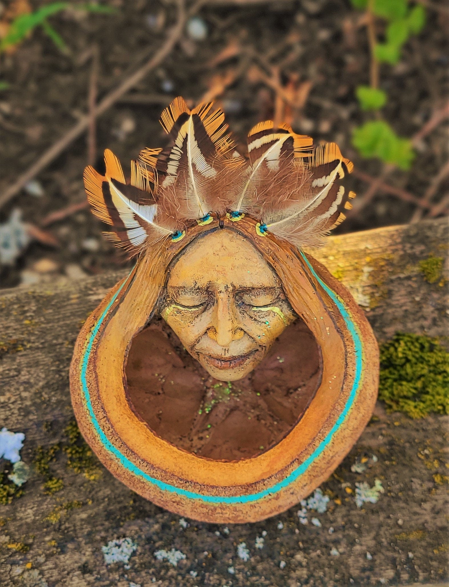A Prayer Within, Money Pot Tree Seed Bowl, By Debra Bernier