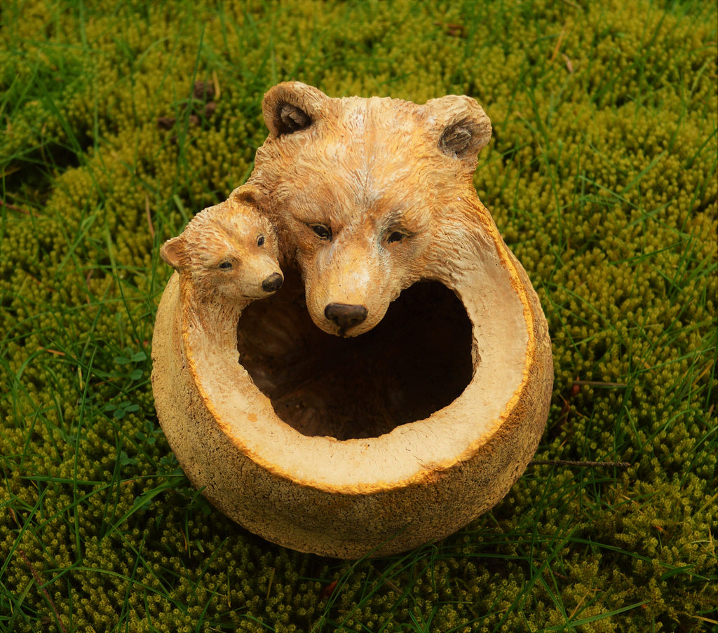Mama Bear & Baby, Monkey Pot Bowl By Debra Bernier, Shaping Spirit