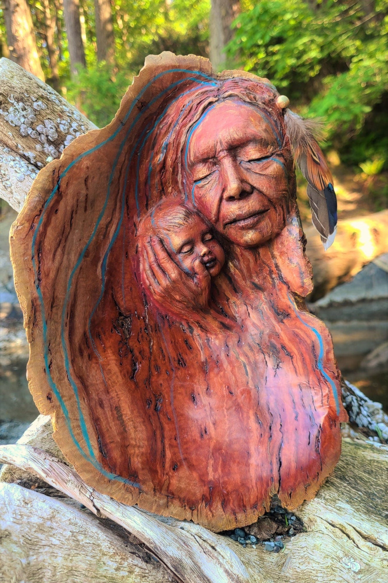 FREE SHIPPING - Art Card, Grandmother Bowl, by Debra Bernier, Shaping Spirit
