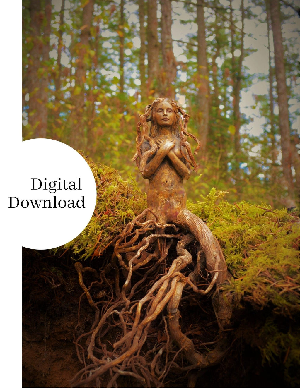 Digital Image, "The Tree and Me" - High Resolution, Printable Art by Debra Bernier