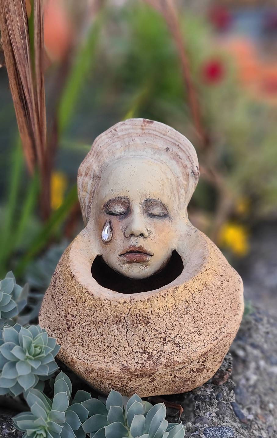 Seed Pot Child, Earth Vessel by Debra Bernier