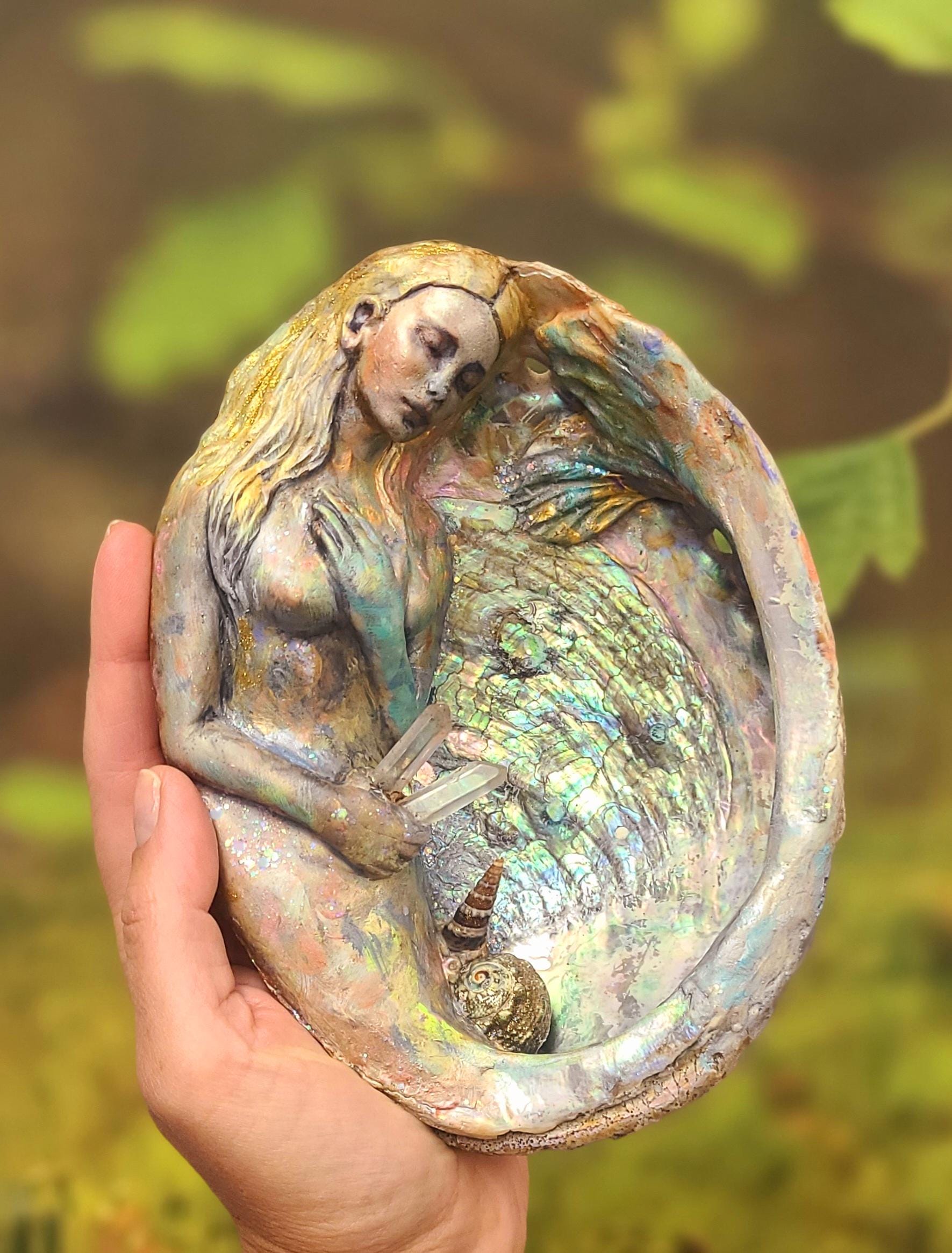 Mermaid in an Abalone Shell by Shaping Spirit, Debra Bernier