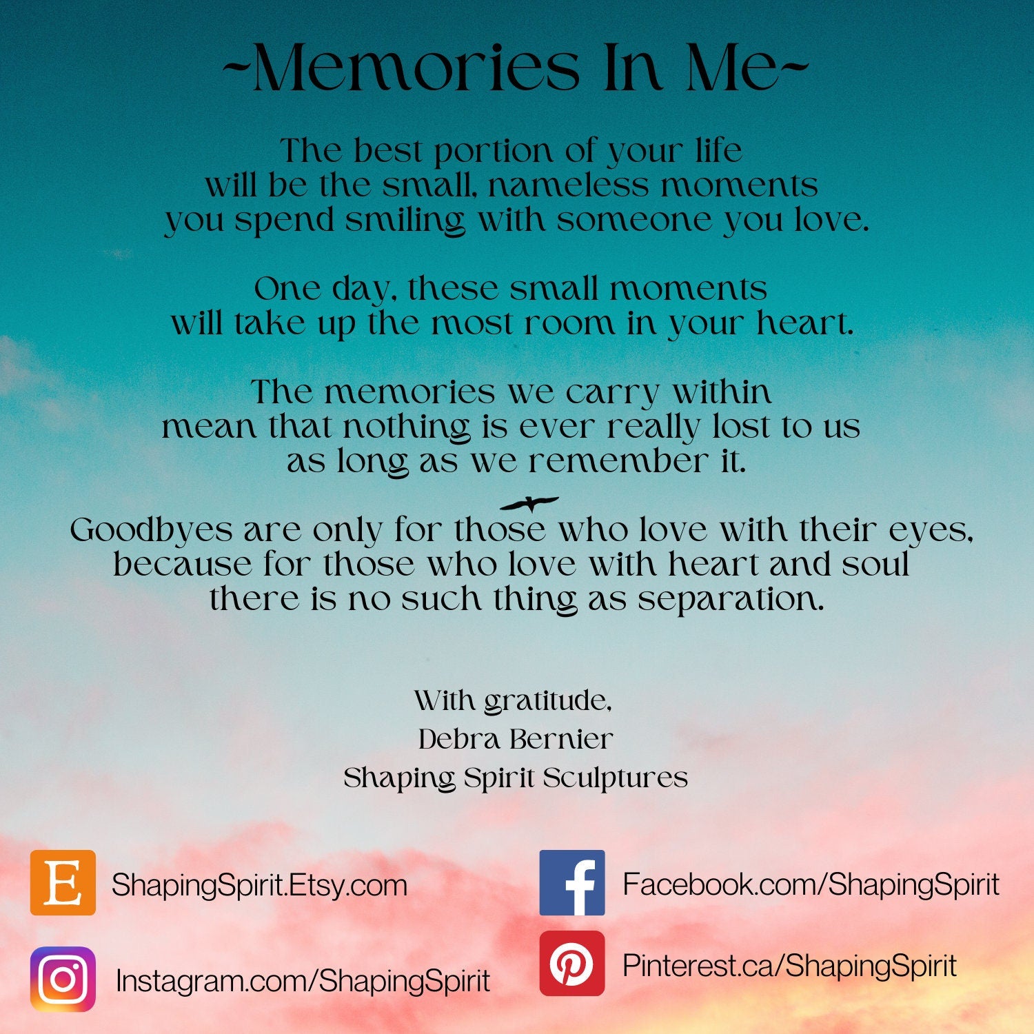 Memories In Me, Sculpture by Shaping Spirit