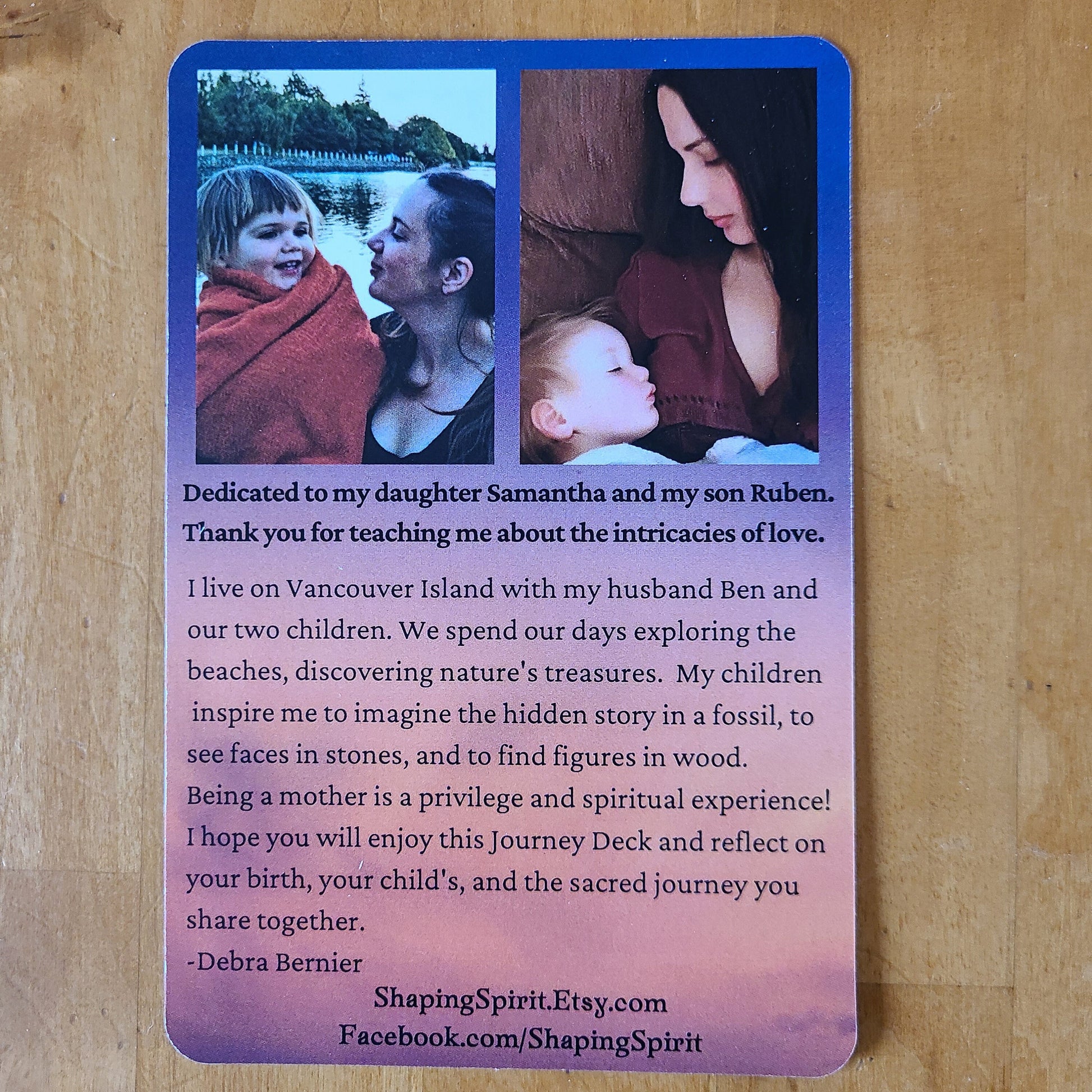Birth, Journey Deck, Art Collection with Guidance Questions by Debra Bernier, ShapingSpirit