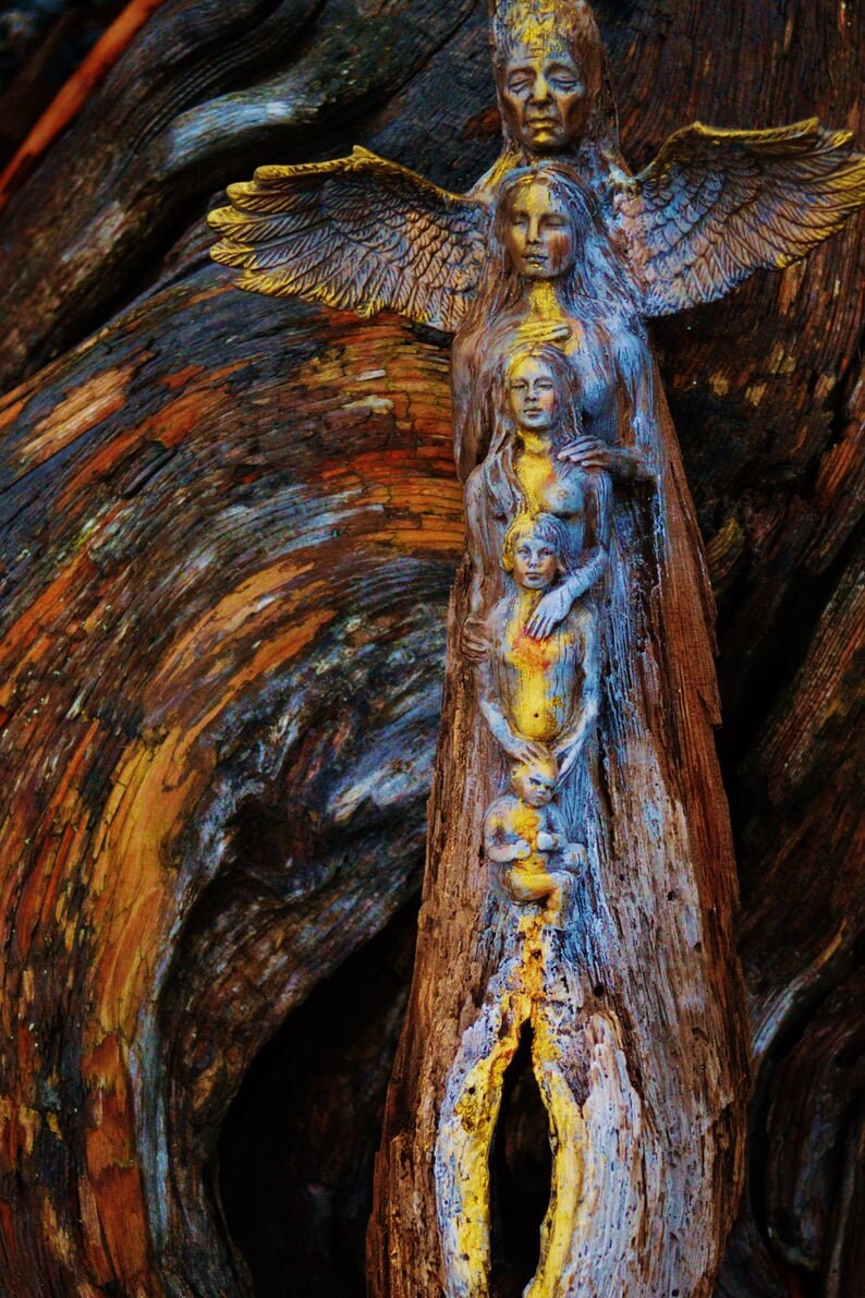 Digital Image, "Totem of Woman" - High Resolution, Printable Art by Debra Bernier