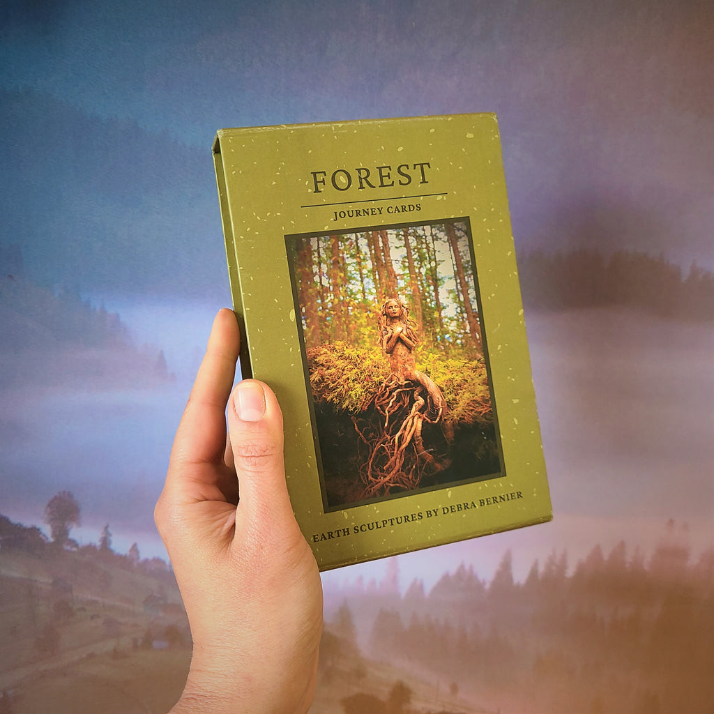 Forest Journey Deck oracle card deck with guidance questions nature inspired spiritual reflection tool by Debra Bernier