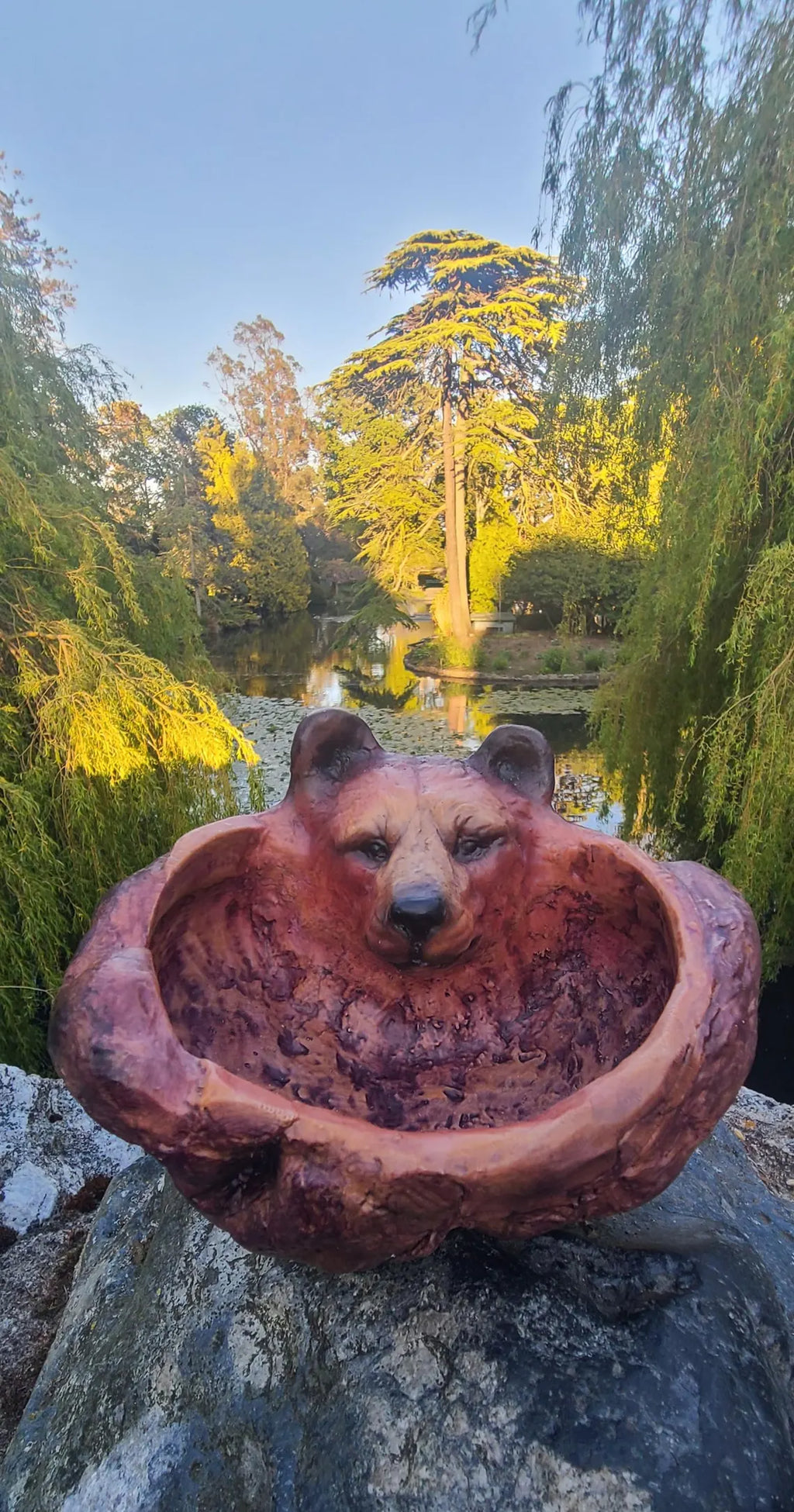 Spirit Bear Bowl - A symbol of Strength and Nature - Sculpture by Debra Bernier, Shaping Spirit