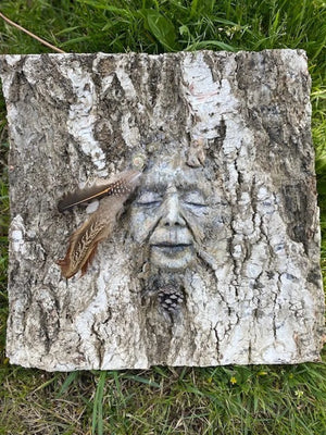 Wisdom of the Trees | Tree Bark Spiritual Sculpture