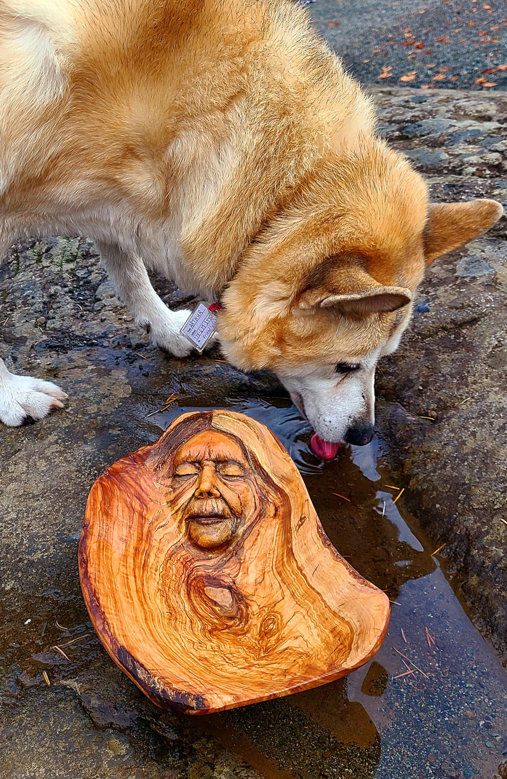 Spirit Mother, Wooden Bowl for Altar