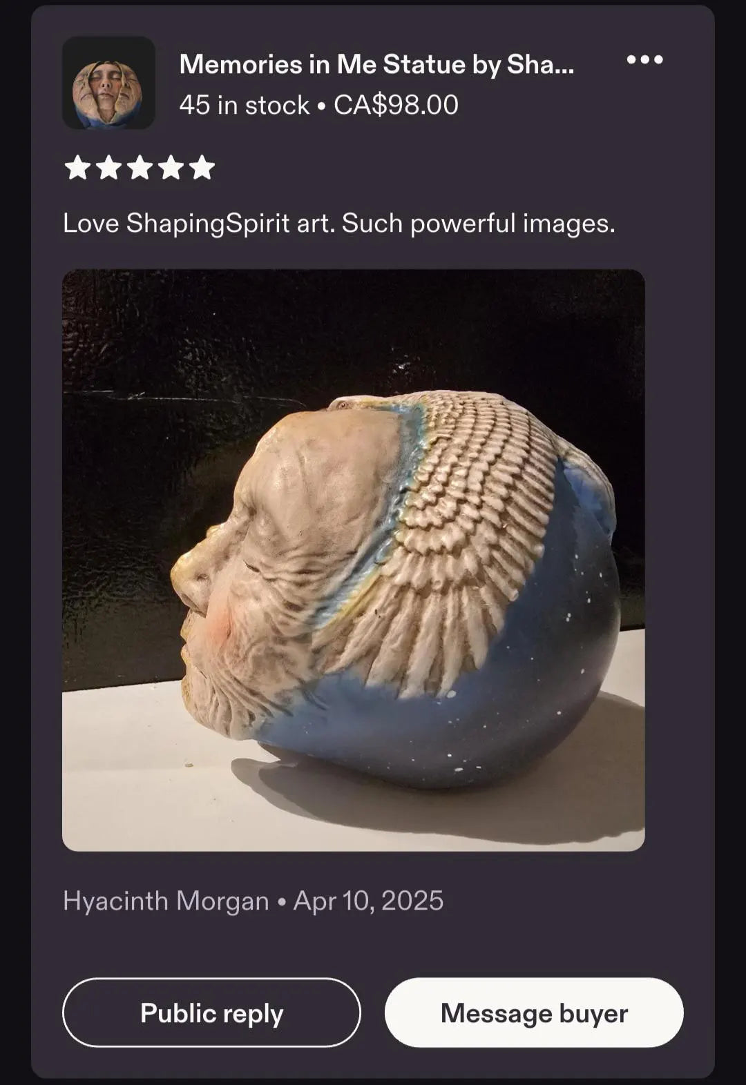 Memories in Me Statue, Remembrance Gift – Shaping Spirit