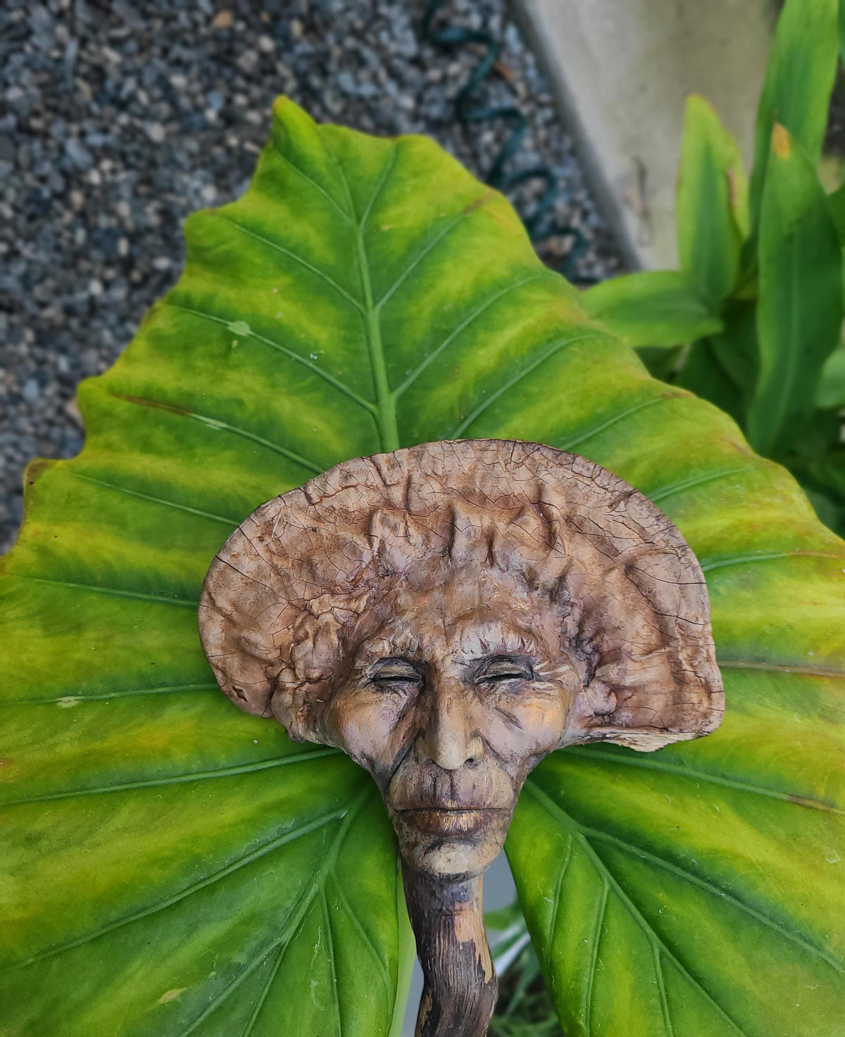 Mushroom Man Wand Sculpture