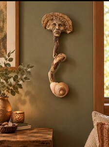 Mushroom Man Wand Sculpture