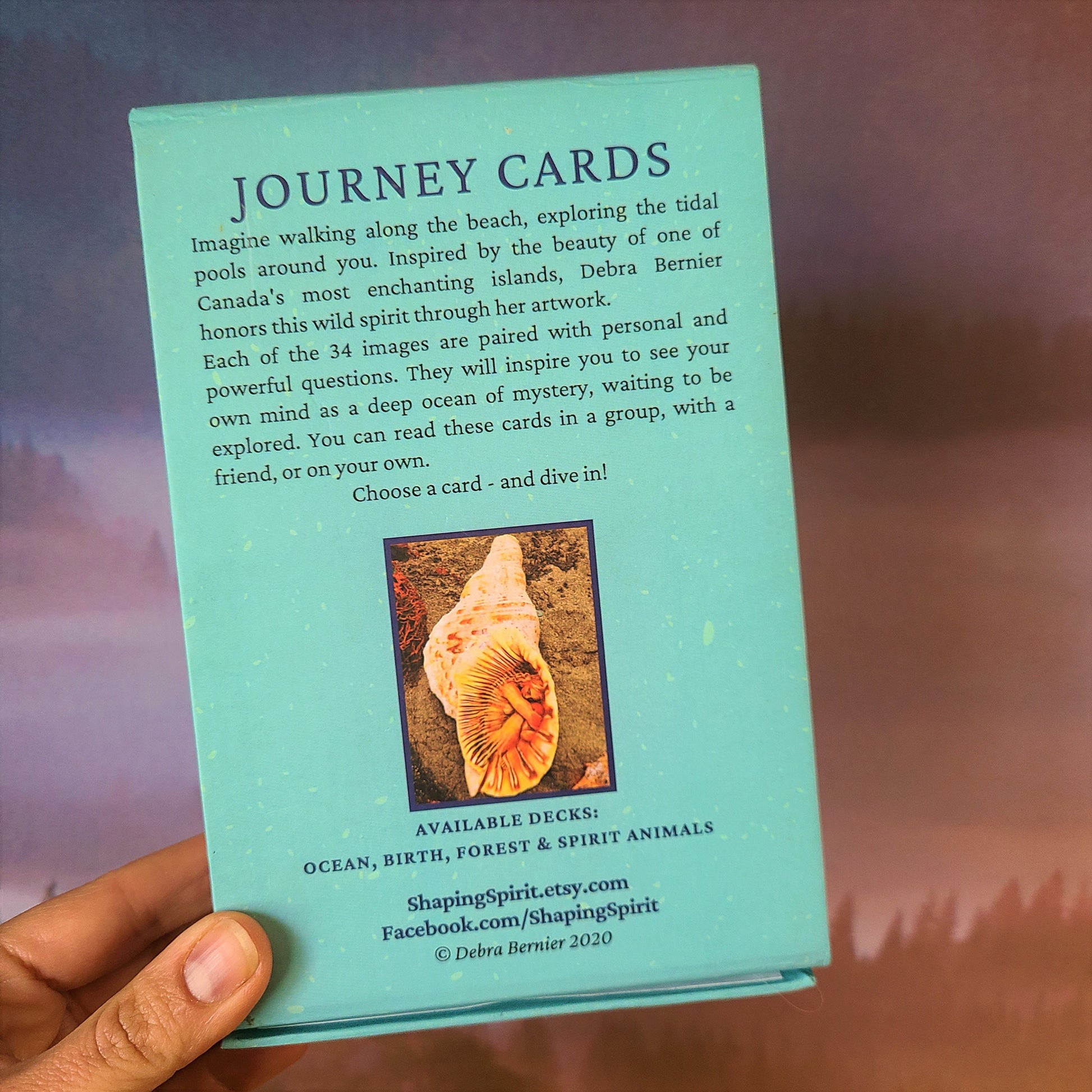 Ocean Journey Deck oracle card deck with guidance questions water inspired spiritual reflection tool by Debra Bernier