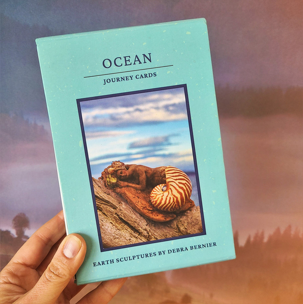 Ocean Journey Deck oracle card deck with guidance questions water inspired spiritual reflection tool by Debra Bernier