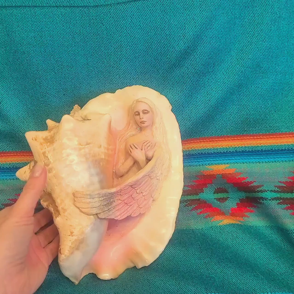 Angel Resting Sculpture, Healing Decor