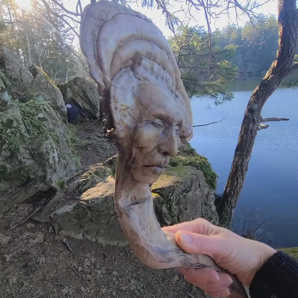 Magic Mushroom Man - Sculpture by Debra Bernier