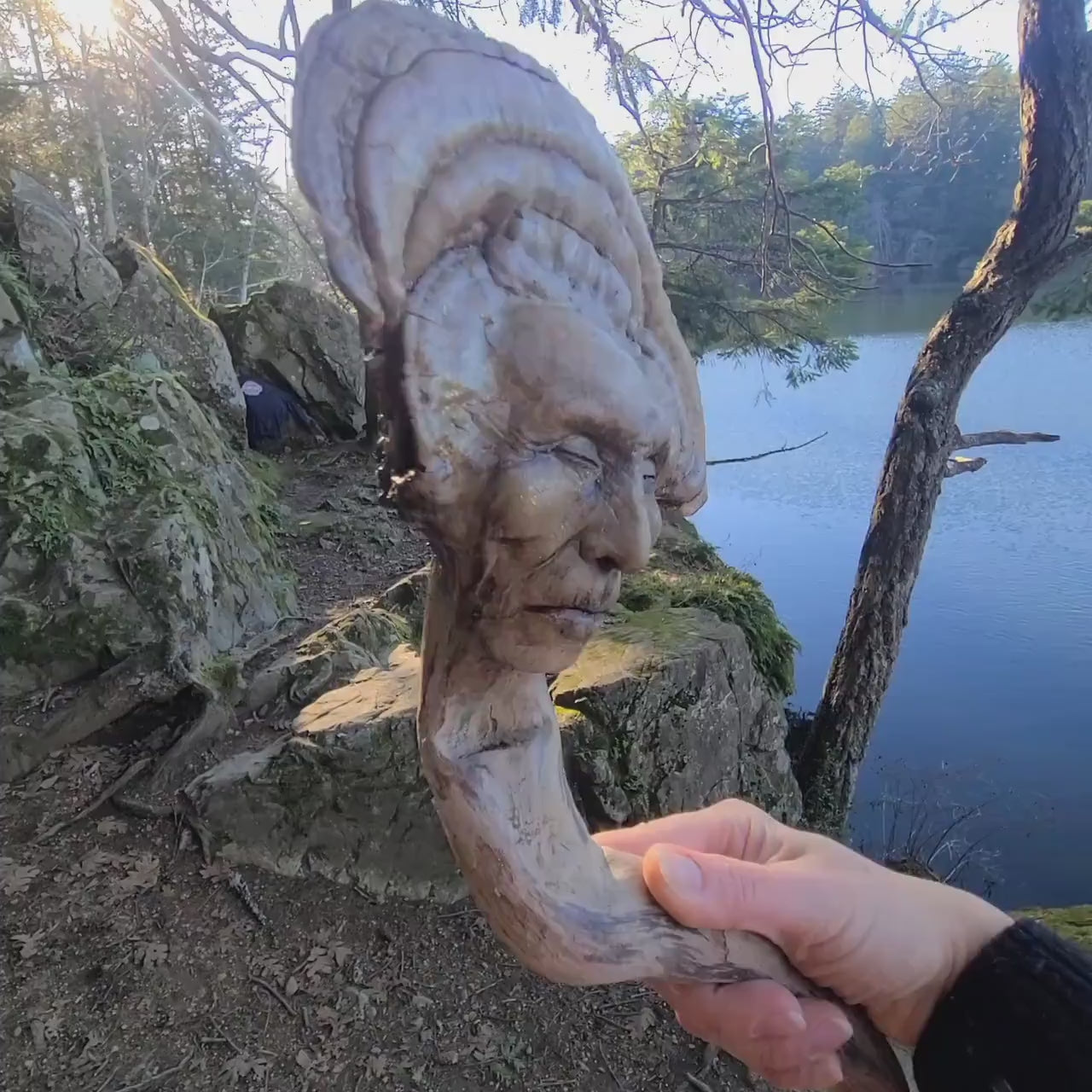 Magic Mushroom Man - Sculpture by Debra Bernier