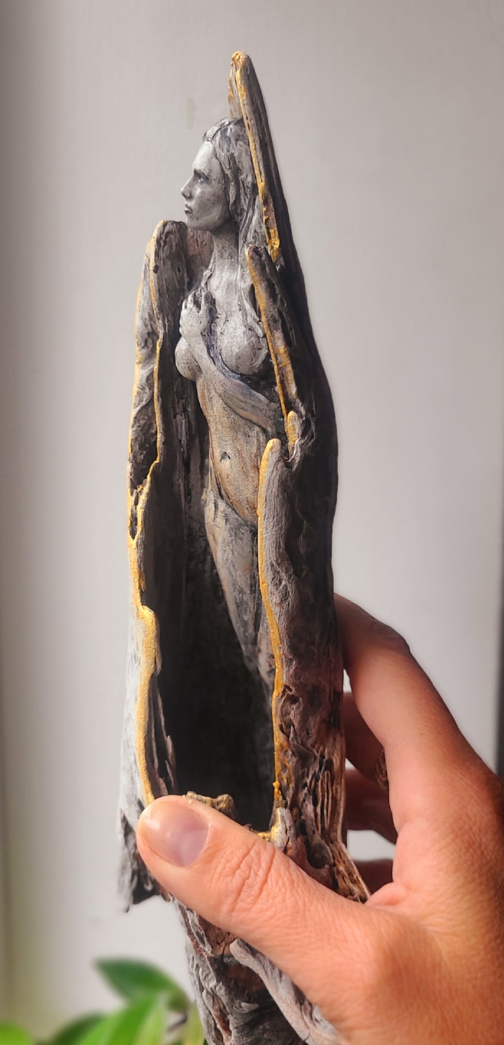 Spirit Woman in Wood, By Debra Bernier, Shaping Spirit Sculptures