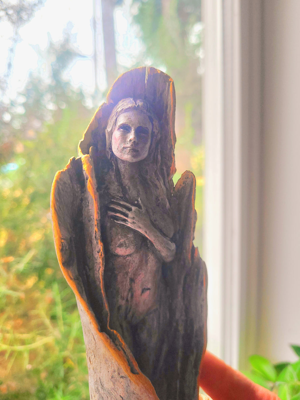Spirit Woman in Wood, By Debra Bernier, Shaping Spirit Sculptures