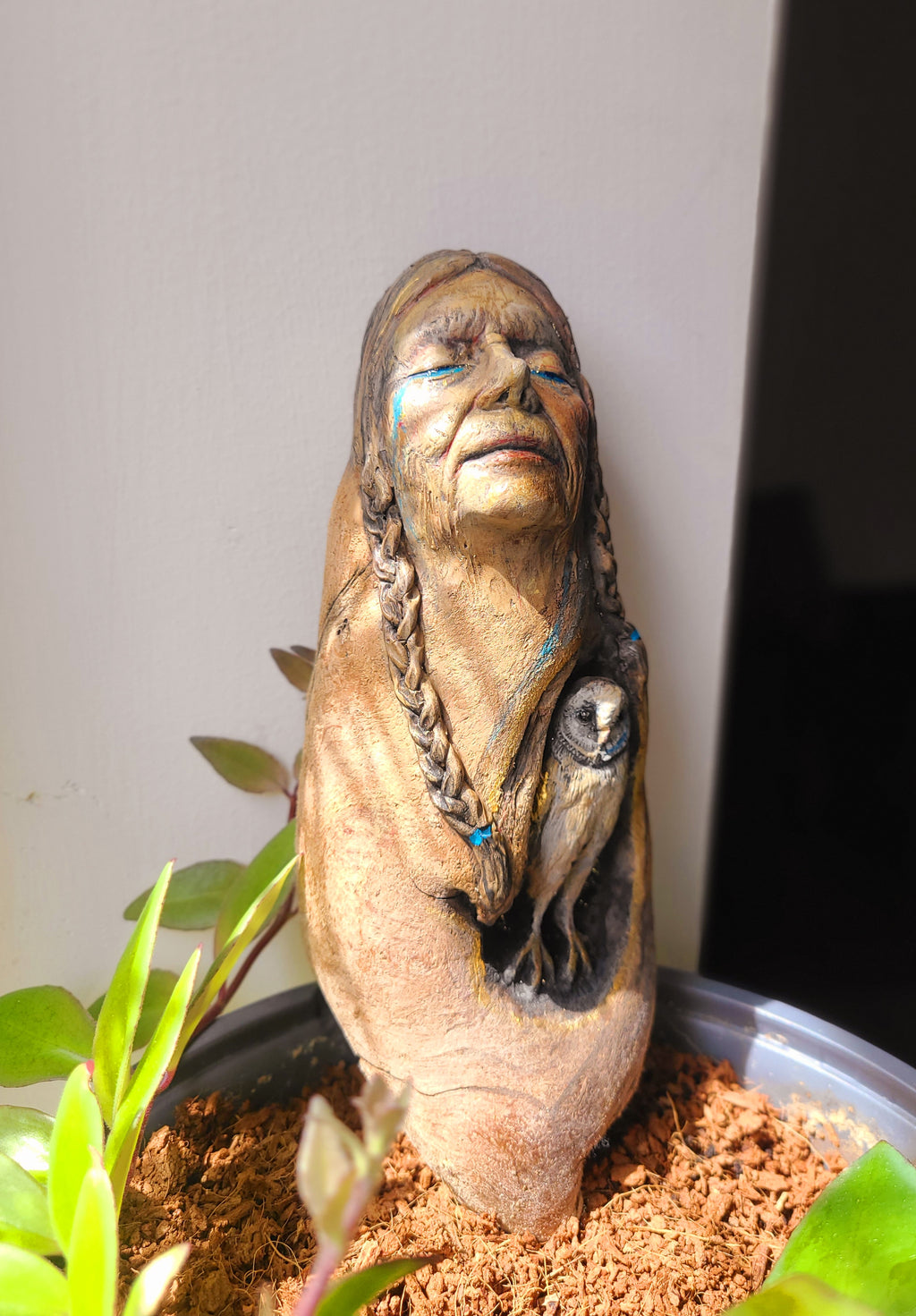 Owl Vision, Sculpture by Debra Bernier, Shaping Spirit