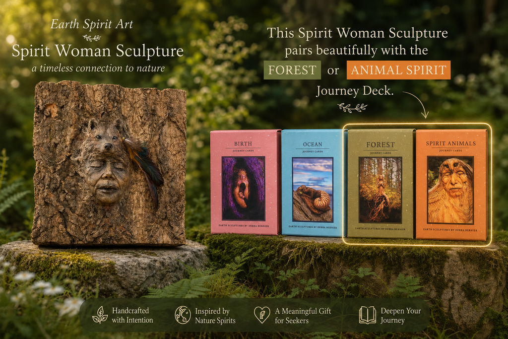 Wolf Spirit Tree Bark | Spiritual Sculpture
