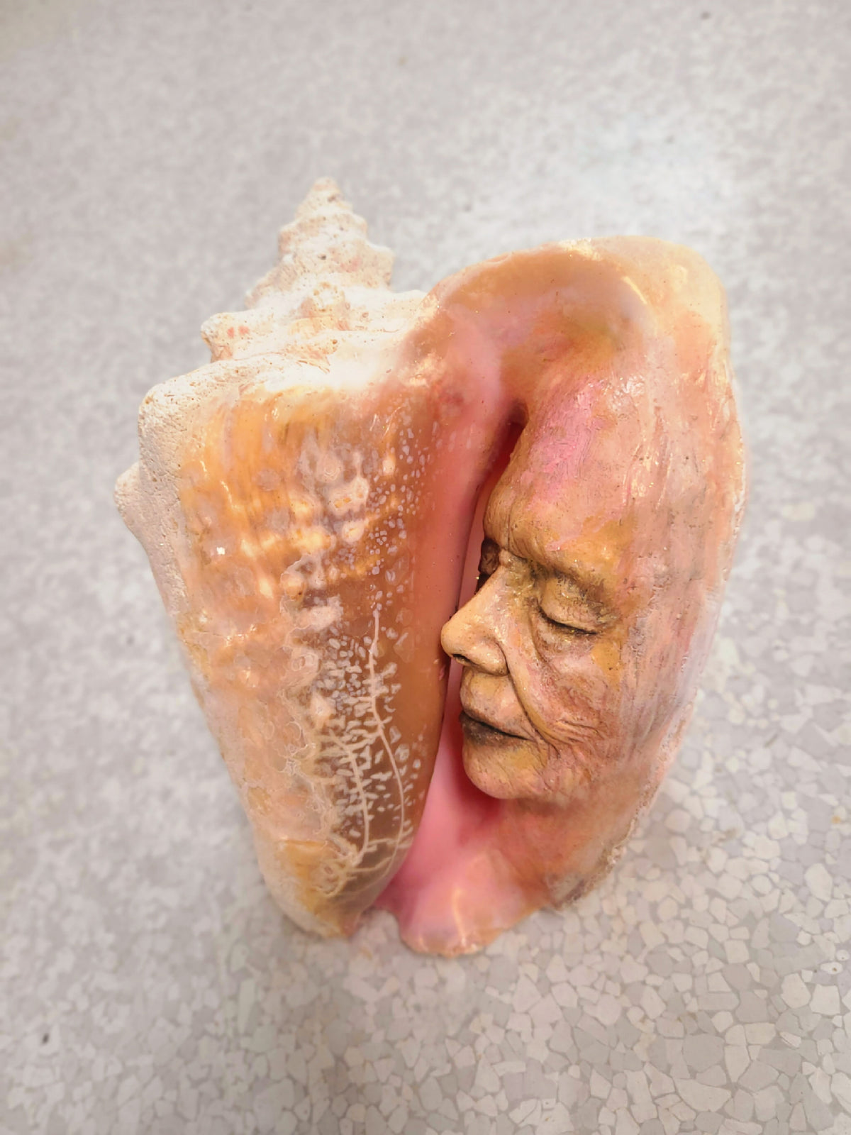 Memories of the Past, Seashell Woman Sculpture