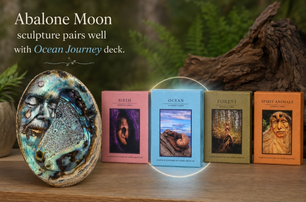 Moon of Sacred Tears | Abalone Shell Celestial Spiritual Sculpture