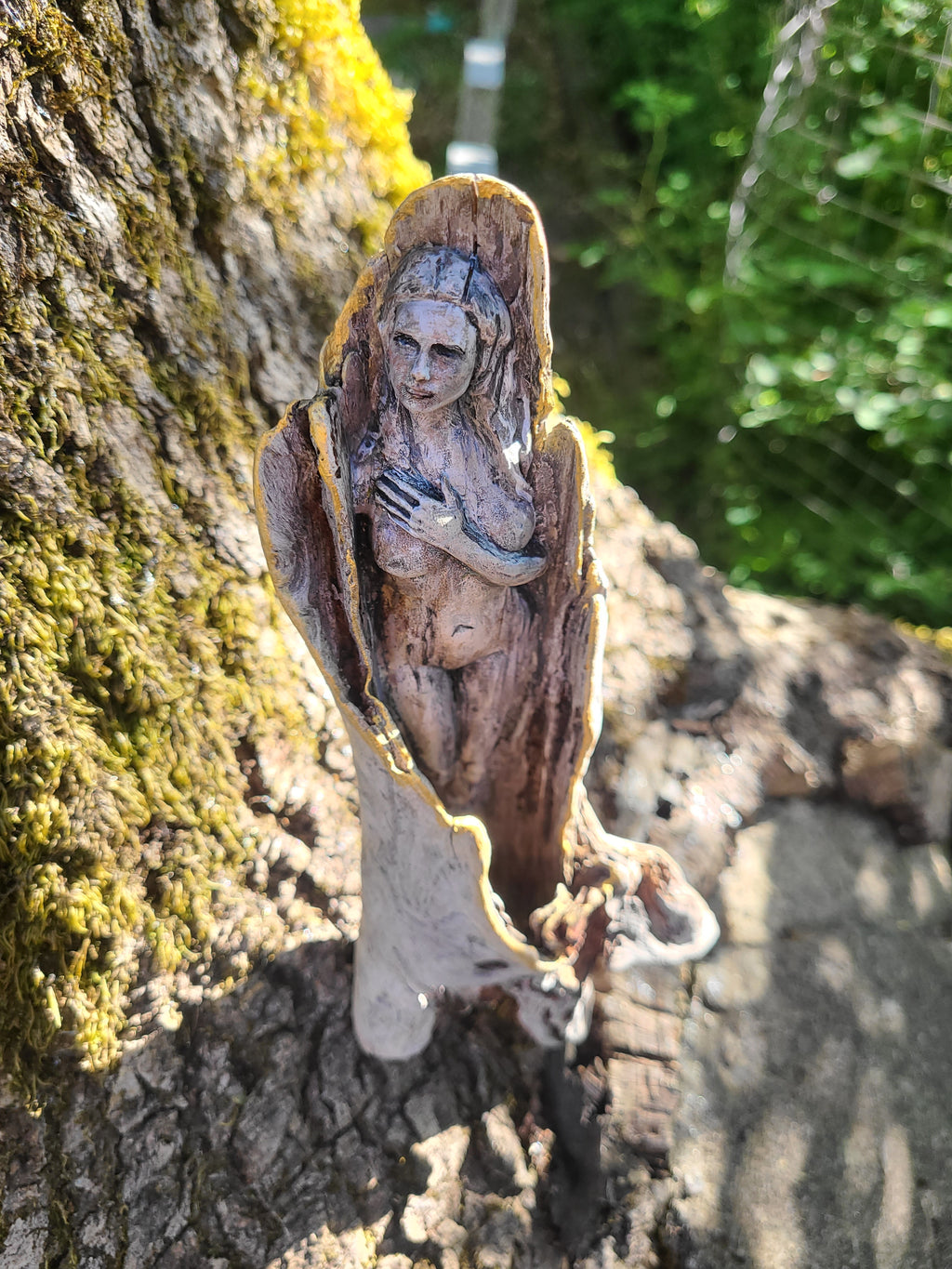 Spirit Woman in Wood, By Debra Bernier, Shaping Spirit Sculptures