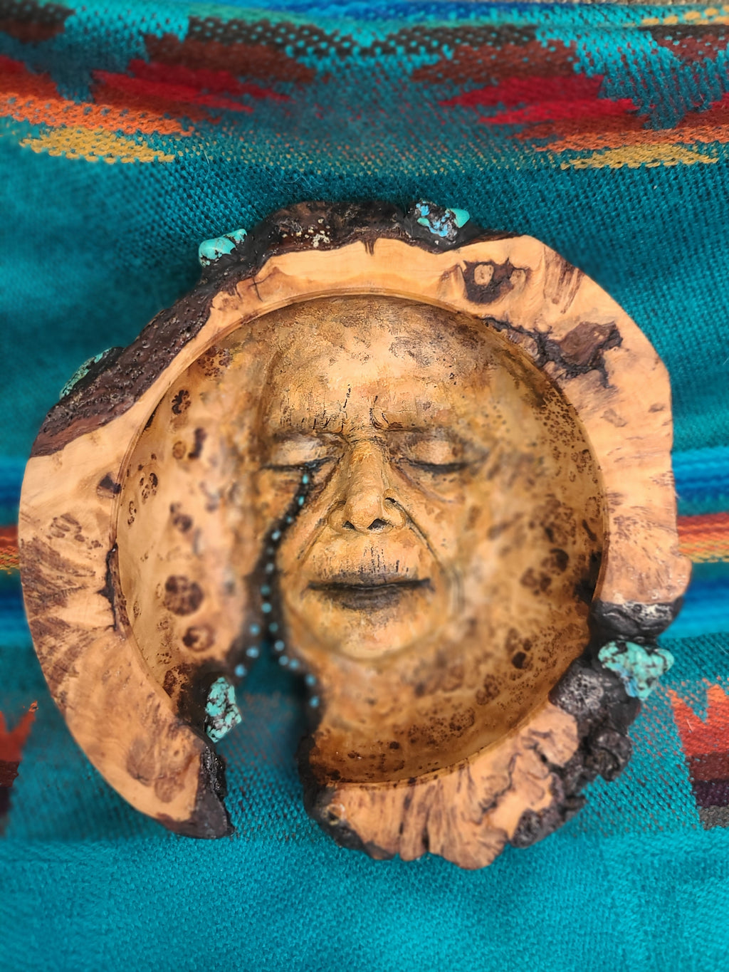 Cedar Wood & Turquoise Stone Tears, by Debra Bernier, Shaping Spirit