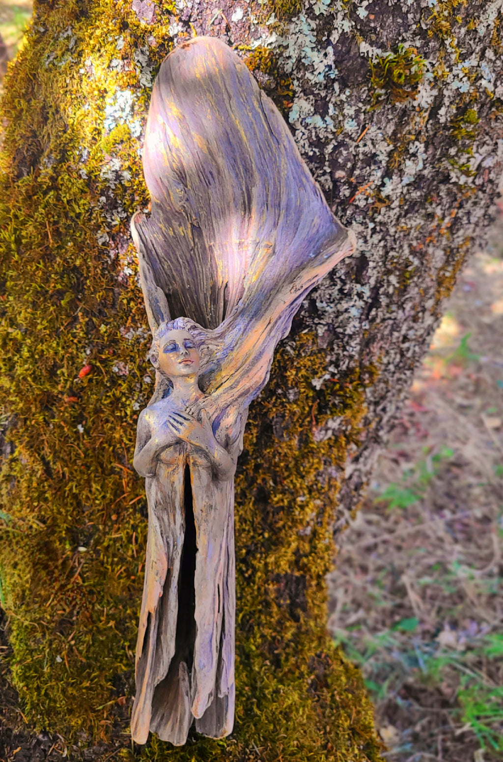 The Strength To Rise, Driftwood Angel by Debra Bernier, Shaping Spirit