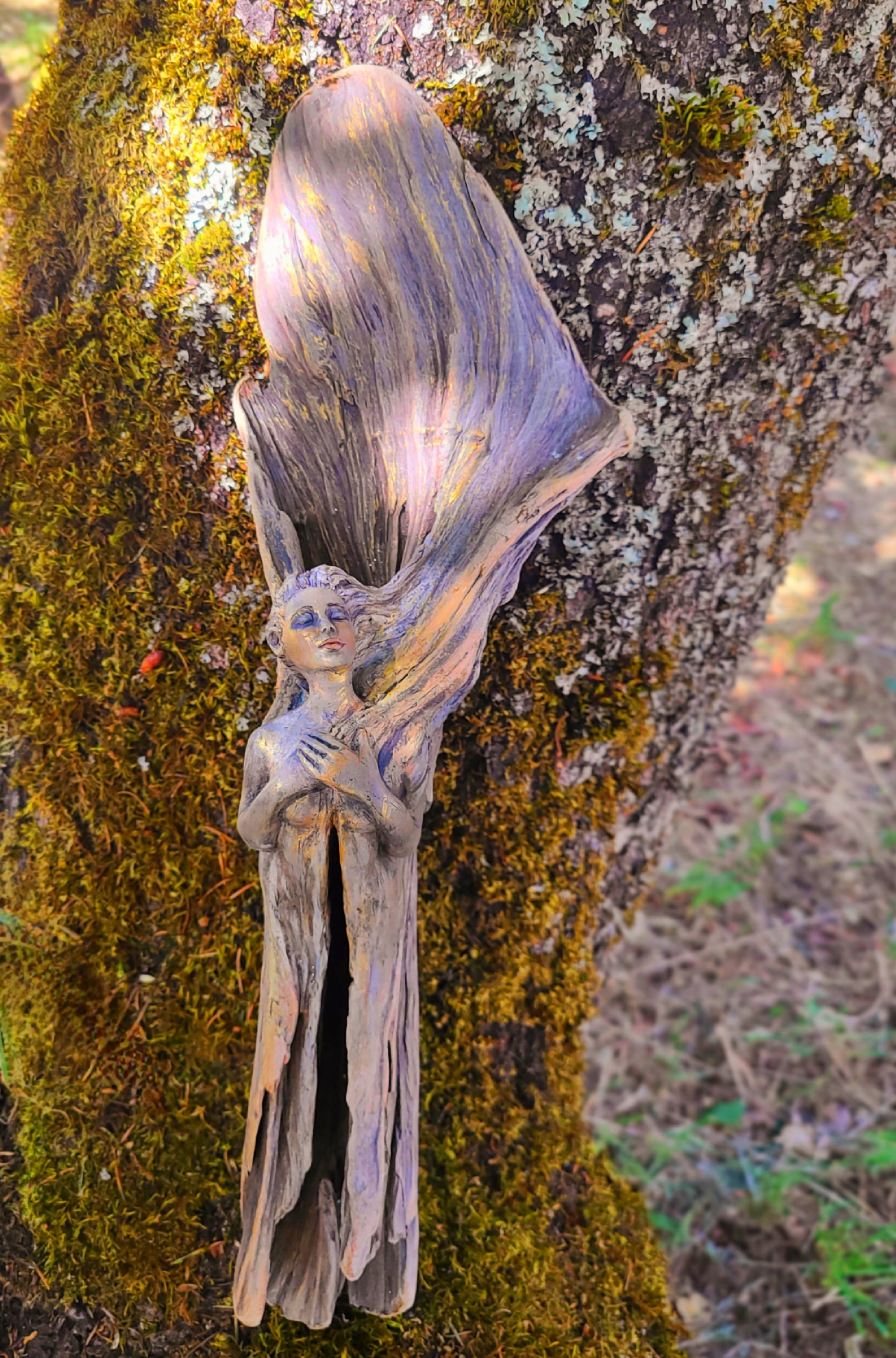 The Strength To Rise, Driftwood Angel by Debra Bernier, Shaping Spirit